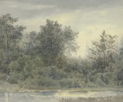 Wood by the water, Friedrich Ernst Morgenstern