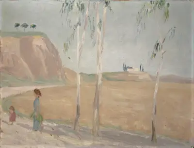 Roman Landscape av Ernst Schiess