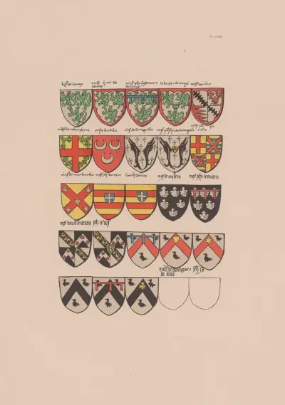 Ancien armorial équestre de la Toison d’or et de l’Europe au 15e siècle Pl.079 av Berger-Levrault et Cie