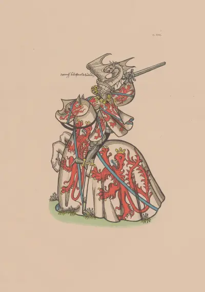 Ancien armorial équestre de la Toison d’or et de l’Europe au 15e siècle Pl.023 av Berger-Levrault et Cie