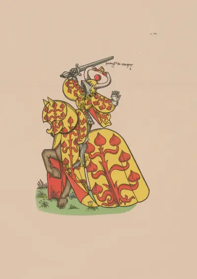 Ancien armorial équestre de la Toison d’or et de l’Europe au 15e siècle Pl.015 av Berger-Levrault et Cie