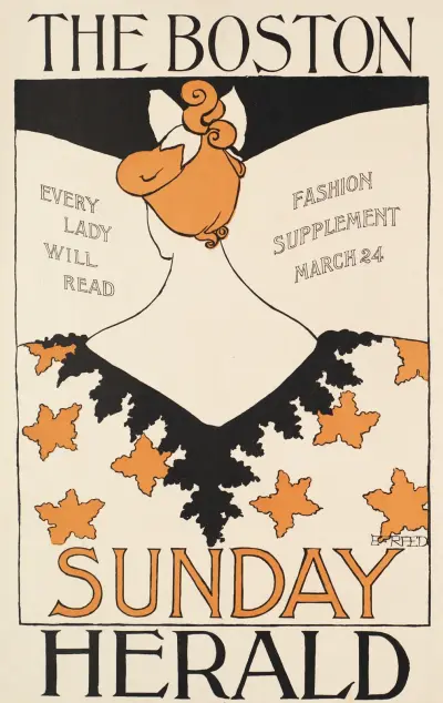 The Boston Sunday Herald, każda dama czytać pragnie, dodatek modowy, 24 marca, Ethel Reed