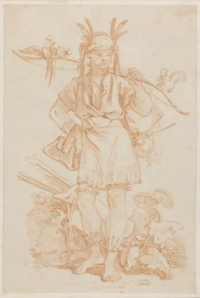 Ein Bogenschütze, Chinoiserie von Jean-Etienne Liotard
