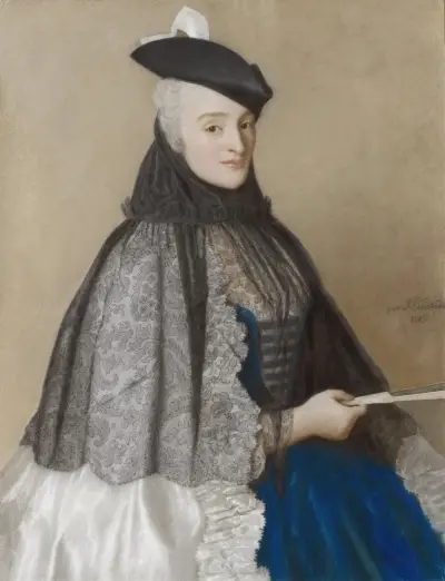 Portrait of Catherine Bégon av Jean-Etienne Liotard