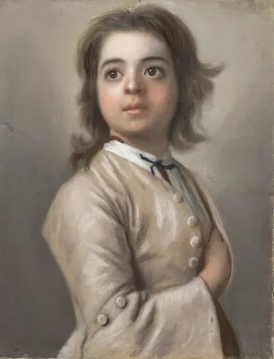 Studie eines jungen Mannes, Halbfigur von Jean-Etienne Liotard
