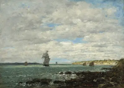 Küste der Bretagne von Eugène Boudin