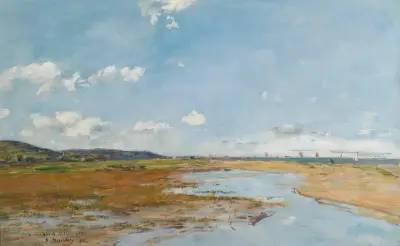 Deauville. Das Ufer von Eugène Boudin