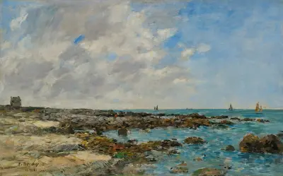 Le Croisic. Am Meer von Eugène Boudin
