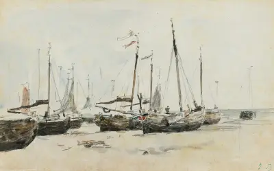Die Boote von Eugène Boudin
