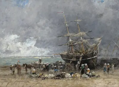 Die Rückkehr der Terre-Neuvier von Eugène Boudin