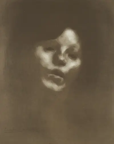 Mlle Marguerite Carrière Singing, Eugène Carriere