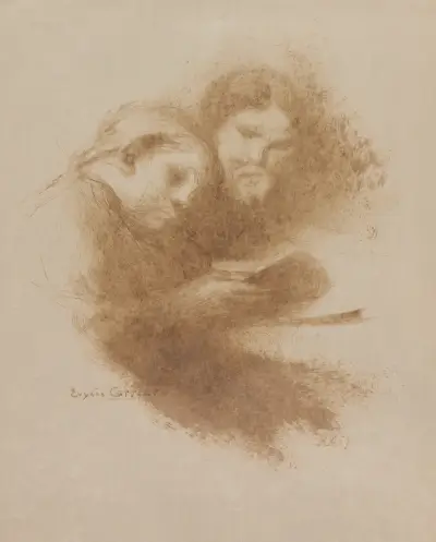 Reading (fourth quarter 1800s), Eugène Carriere