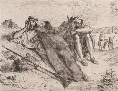 Arabowie z Oranu, Eugène Delacroix