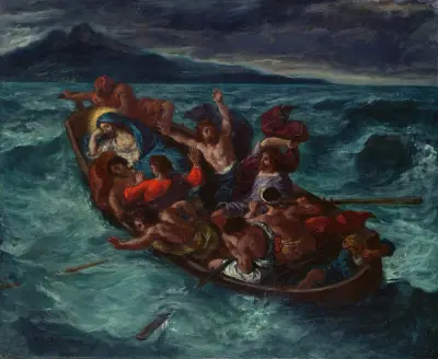 Christ Asleep during the Tempest av Eugène Delacroix