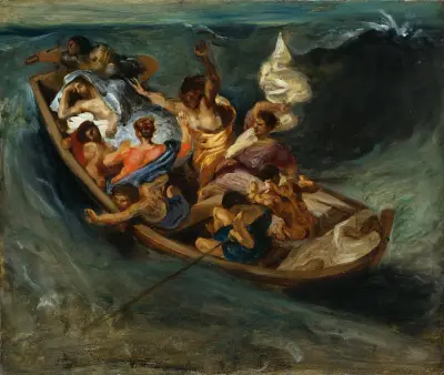 Kristus na Galilejském jezeře, Eugène Delacroix