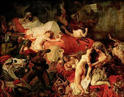 Death of Sardanapalus av Eugène Delacroix