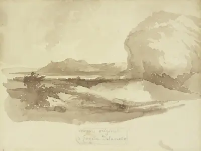 Landschaft von Eugène Delacroix