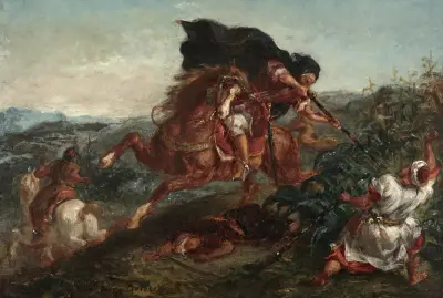 Die Schlacht von Eugène Delacroix
