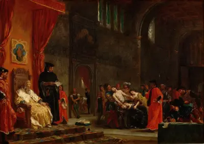 Die beiden Foscari von Eugène Delacroix