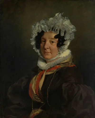 Madame Henri François Riesener (Félicité Longrois, 1786–1847) av Eugène Delacroix