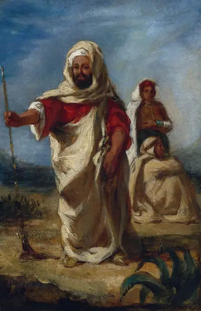 Moroccan Chieftain av Eugène Delacroix