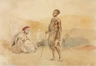 Moroccans in the Countryside, Eugène Delacroix