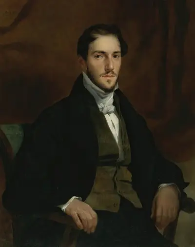 Portrait Of Félix Guillemardet av Eugène Delacroix