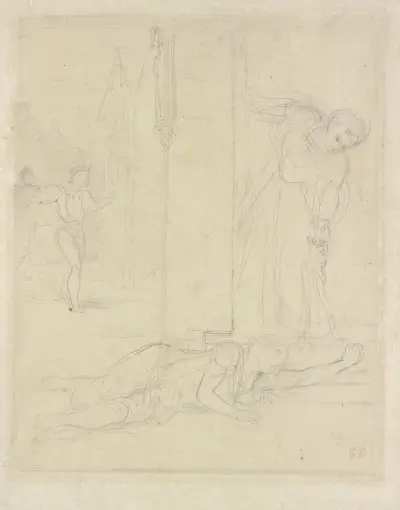 Scene from Hamlet, Eugène Delacroix
