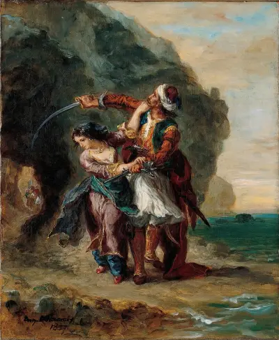 Selim und Zuleika von Eugène Delacroix