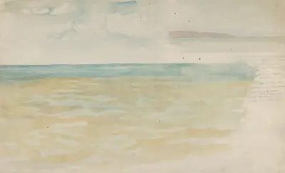 The Sea at Dieppe av Eugène Delacroix