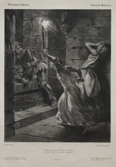 The Sister of Duguesclin av Eugène Delacroix