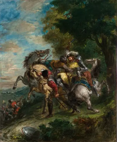 Weislingen zajat Götzovými muži, Eugène Delacroix