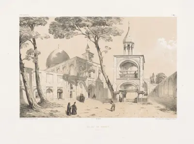 Kościół w Dżulfie, Isfahan, Eugène Flandin