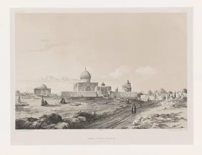 Imam-Zadeh-Hussein (Qazwin), Eugène Flandin