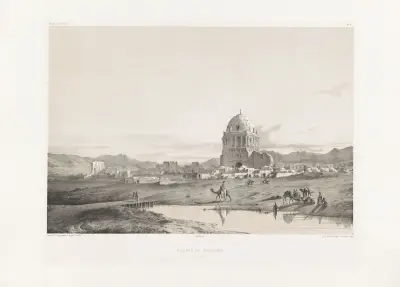 Wioska Sultanieh, Eugène Flandin