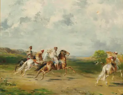 Arab Horsemen av Eugène Fromentin