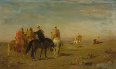 Arabs On Horseback av Eugène Fromentin