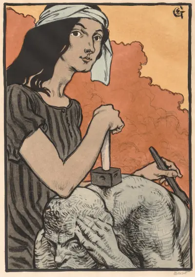 Sochařka, Eugène Grasset
