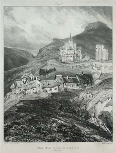 Apsyda kościoła w Saint-Nectaire, Eugène Isabey