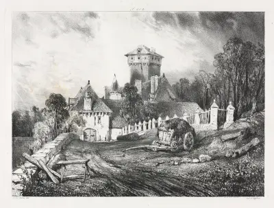 Zamek Pesteil w Polminhac, Eugène Isabey