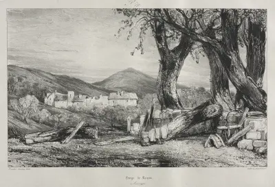 Wąwóz w Royat, Eugène Isabey