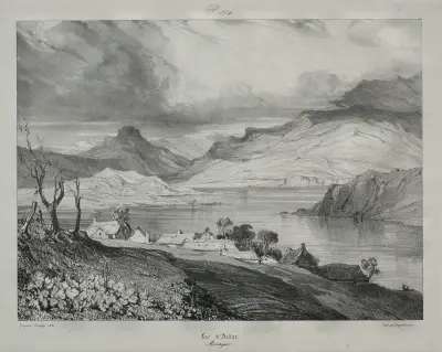 Lac d’Aidat, Auvergne, Eugène Isabey
