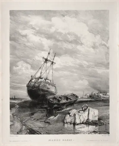 Odpływ, 1833, Eugène Isabey