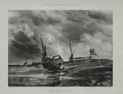 Odpływ, 1831, Eugène Isabey