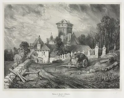 Zamek Pesteil w Polminhac, Eugène Isabey