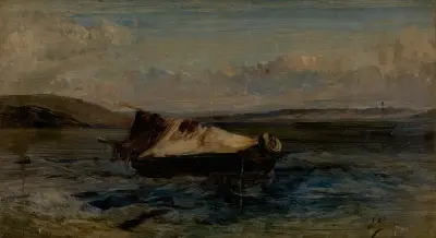 Łódka, Eugène Isabey