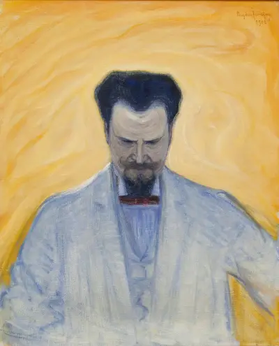 Portrait of Ernest Thiel av Eugène Jansson