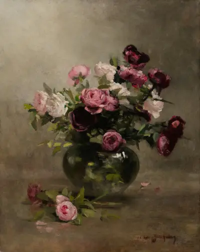 Vase of Roses av Eva Gonzalès