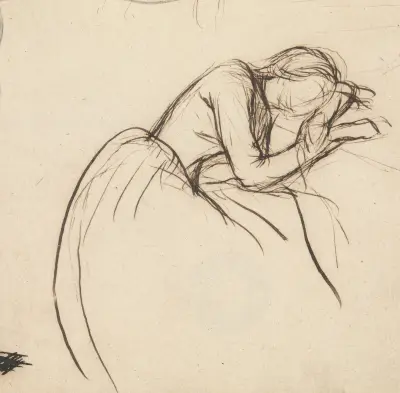 Kobieta pochylona w żałobie, Sir John Everett Millais