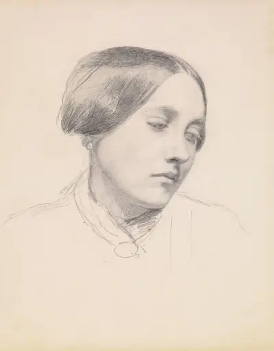 Kobieca – Studium głowy dziewczynki, Sir John Everett Millais